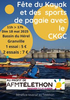 ckgc kayak paddle pagaie pirogue essai baptemes granville