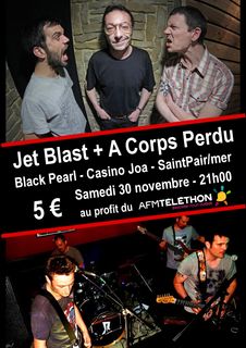 Affiche concert Jet Blast A Corps Perdu