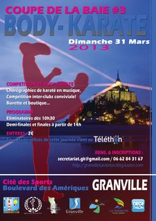 Affiche coupe baie body karate granville