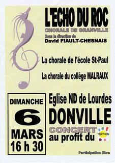 Chorale Echo du Roc Malraux Saint-Paul Granville