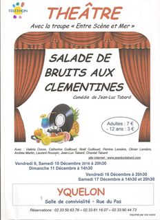 Piece theatre - Salade de bruits aux Clementines - Yquelon