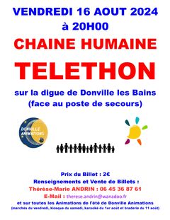 chaine humaine donville les bains animations